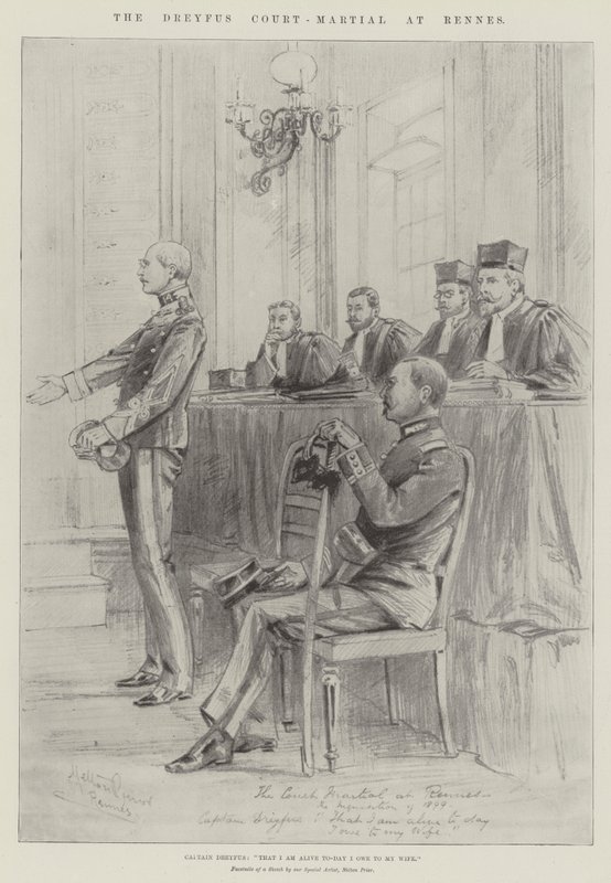 Il processo Dreyfus a Rennes da Melton Prior