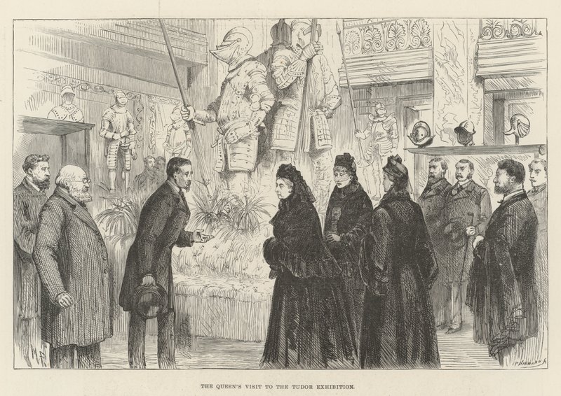 La visita della Regina alla mostra Tudor da Melton Prior