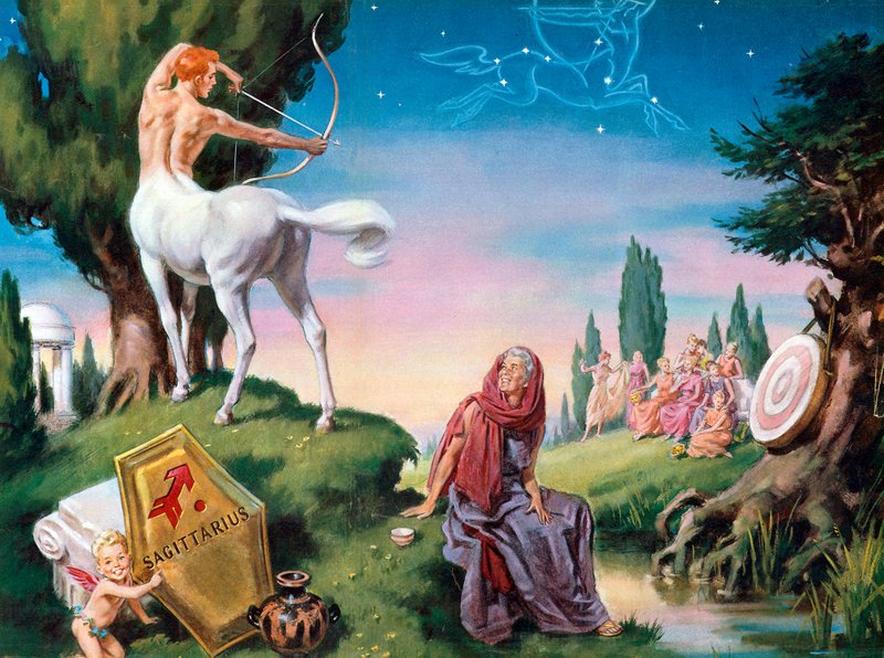 Sagittario (litografia a colori) da Mervyn Suart