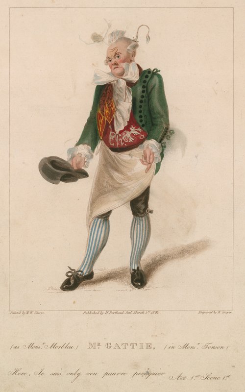 Mr Gattie come Monsieur Morbleu in Monsieur Tonson da Michael William Sharp