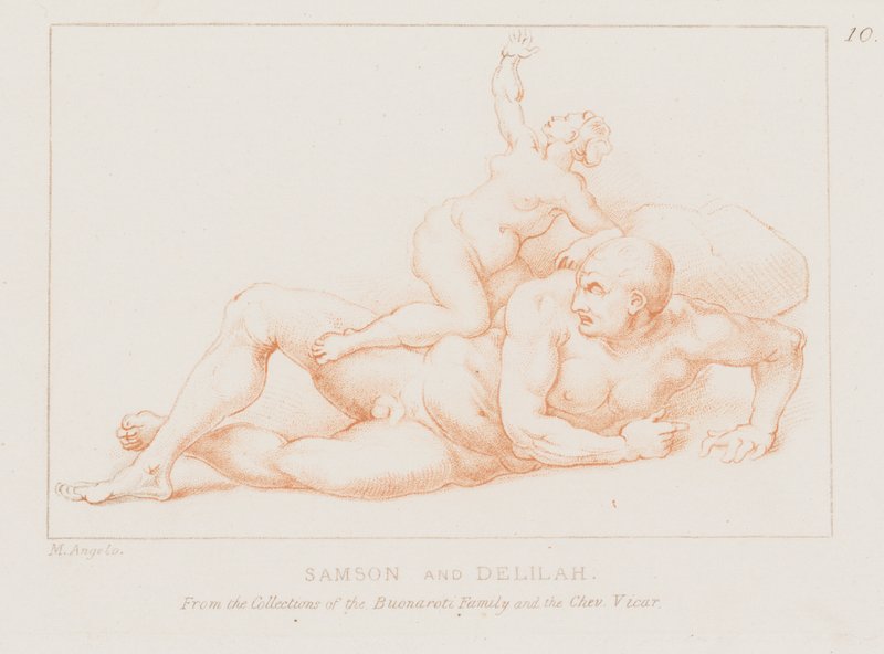 Sansone e Dalila da Michelangelo (after) Buonarroti