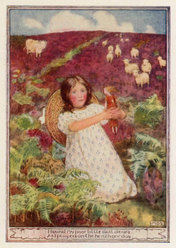 La mia piccola bambola, poesia di Charles Kingsley (litografia a colori) da Minnie Didbin Spooner