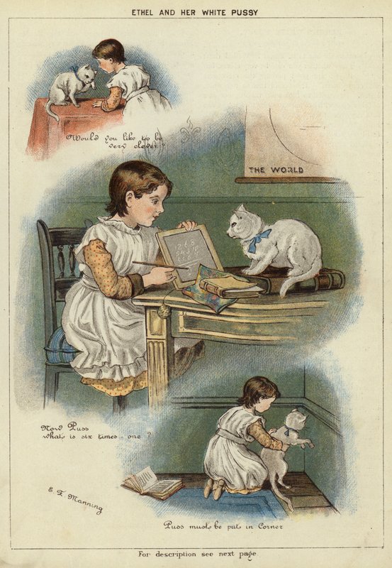 Ethel e il suo gatto bianco da Miss Eliza F. Manning