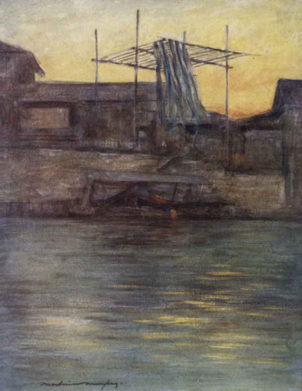 Un canale posteriore, Osaka da Mortimer Ludington Menpes
