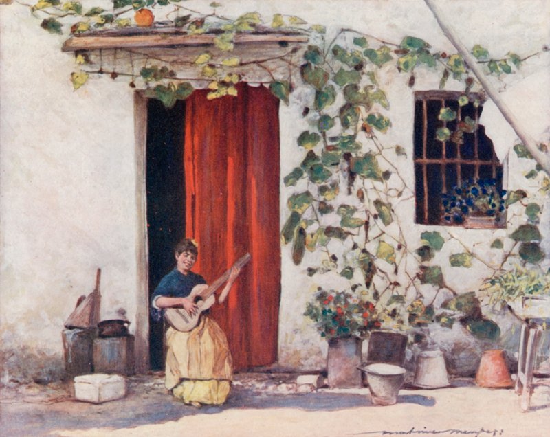 Un Cortile, Siviglia da Mortimer Ludington Menpes