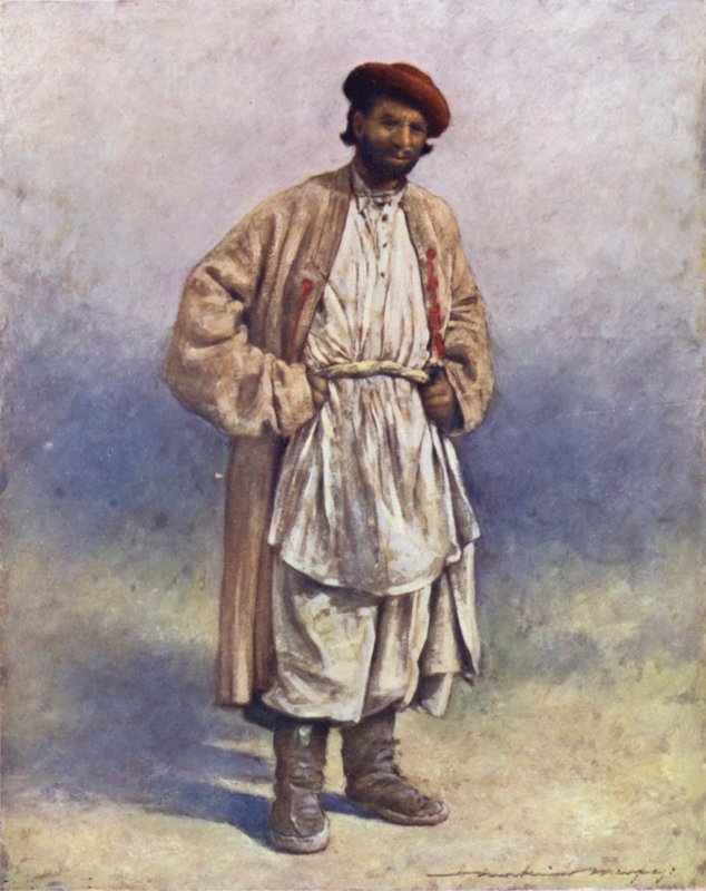Un pastore di montagna indù del Kashmir da Mortimer Ludington Menpes