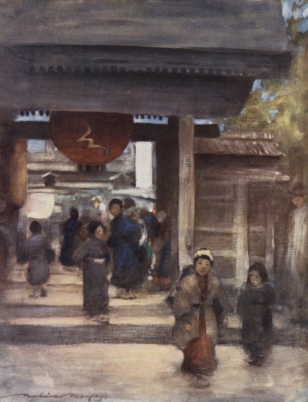 La strada verso il tempio da Mortimer Ludington Menpes
