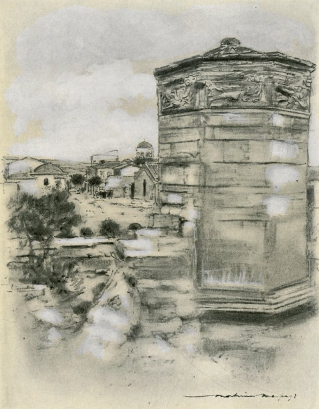 Torre dei Venti, Atene da Mortimer Ludington Menpes
