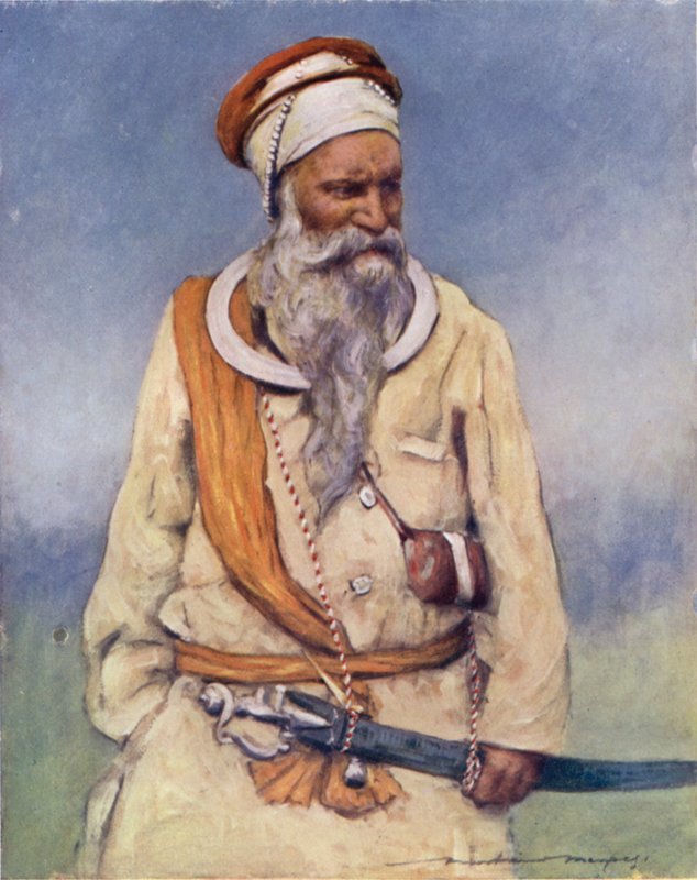 Un guerriero Sikh da Mortimer Ludington Menpes