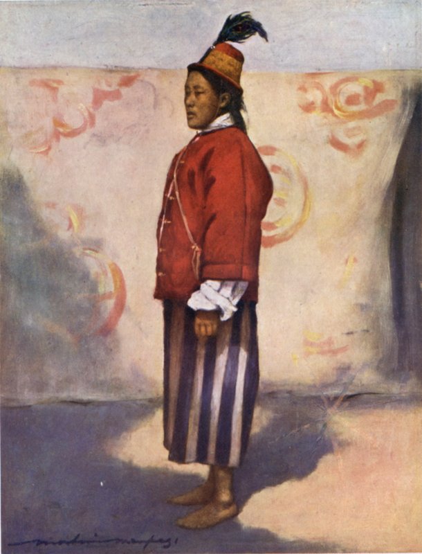 Un soldato del Maharaja di Sikkim da Mortimer Ludington Menpes