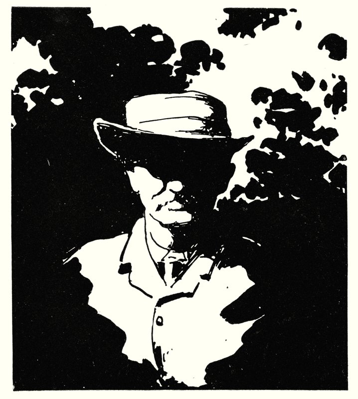Cecil J Rhodes nel suo giardino, Kenilworth, Kimberley da Mortimer Ludington Menpes