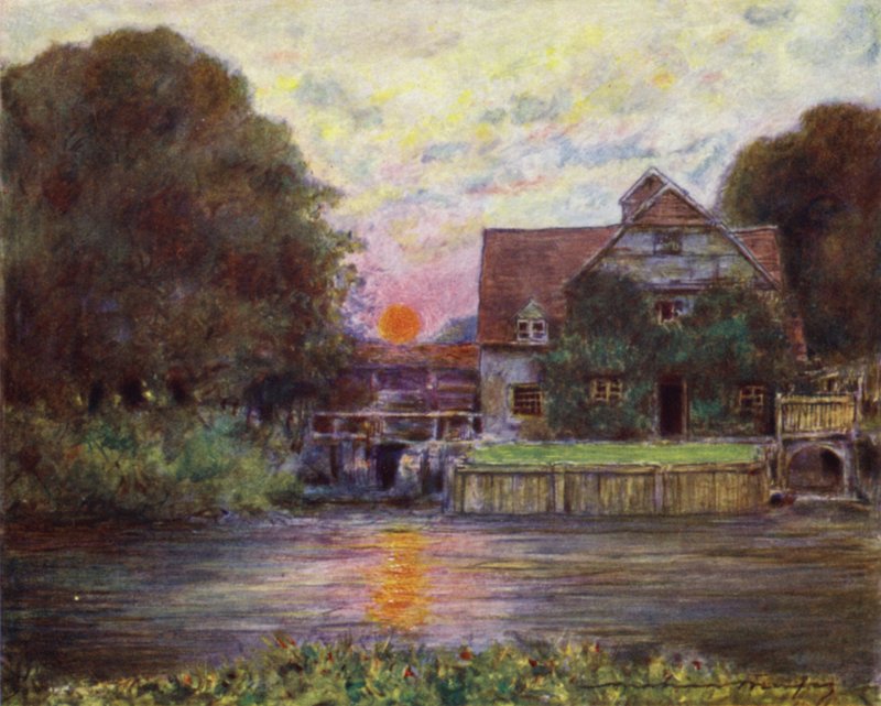 Mulino di Mapledurham da Mortimer Ludington Menpes