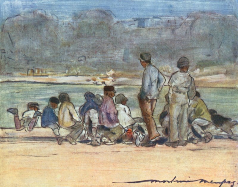 Stagno alle Tuileries da Mortimer Ludington Menpes