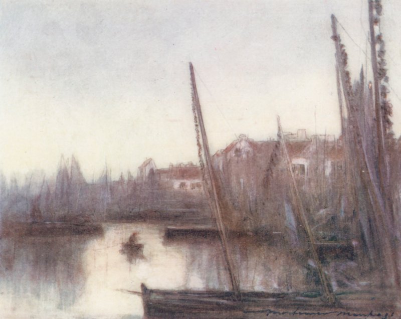 La flotta delle sardine, Concarneau da Mortimer Ludington Menpes