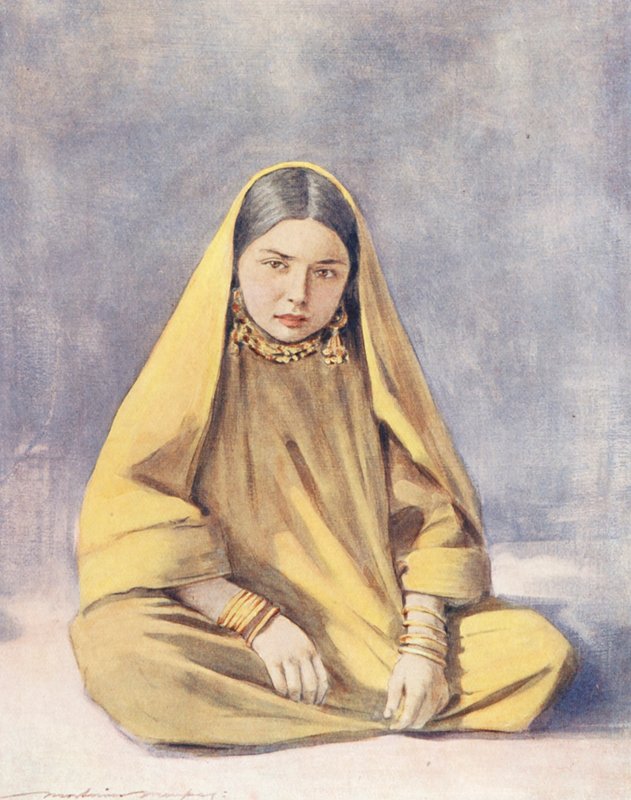 Bambini del mondo: Kashmir, un seduto impassibile da Mortimer Ludington Menpes