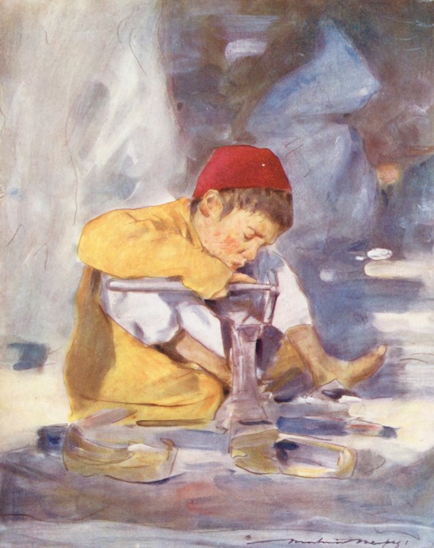 Bambini del mondo: Indiani, Un giovane lavoratore da Mortimer Ludington Menpes
