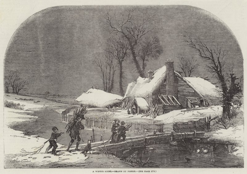 Una scena invernale da Myles Birket Foster