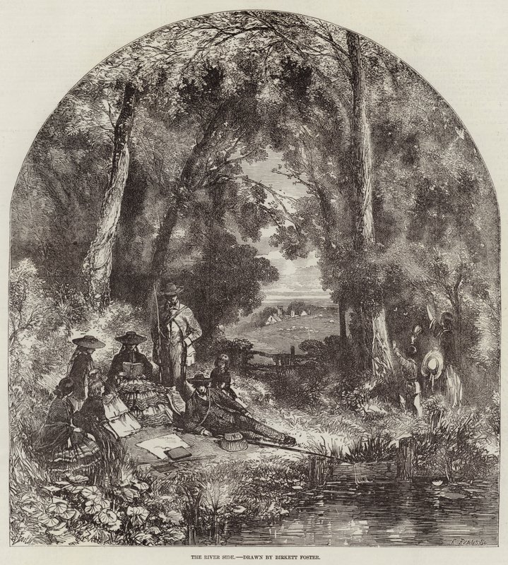 La riva del fiume da Myles Birket Foster