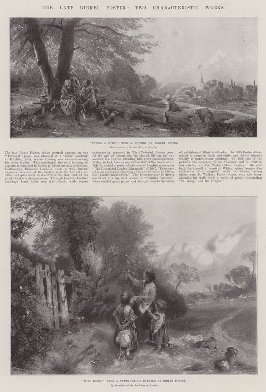Il defunto Birket Foster, due opere caratteristiche da Myles Birket Foster