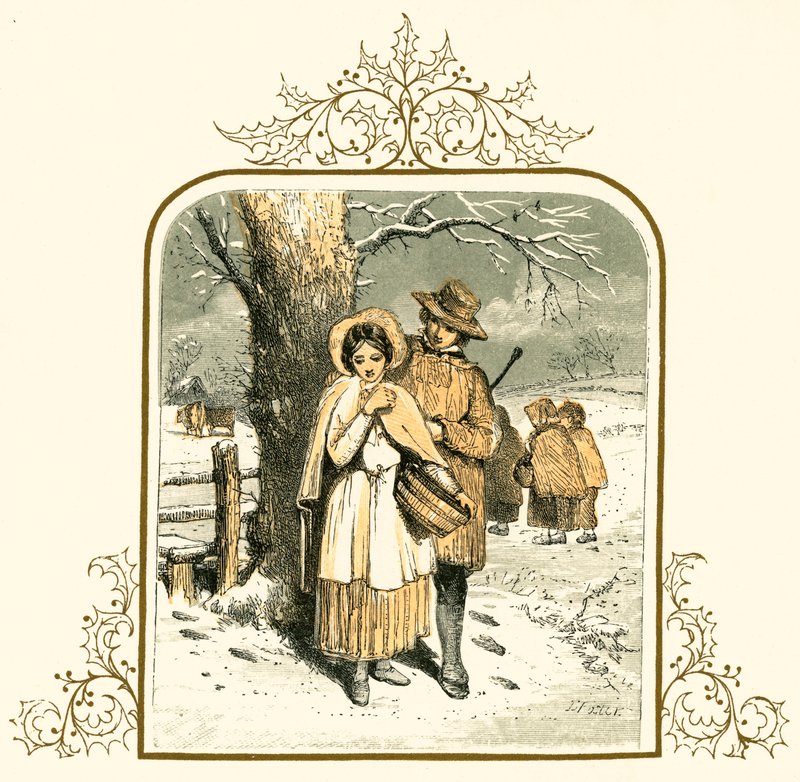 Amore nella neve da Myles Birket Foster