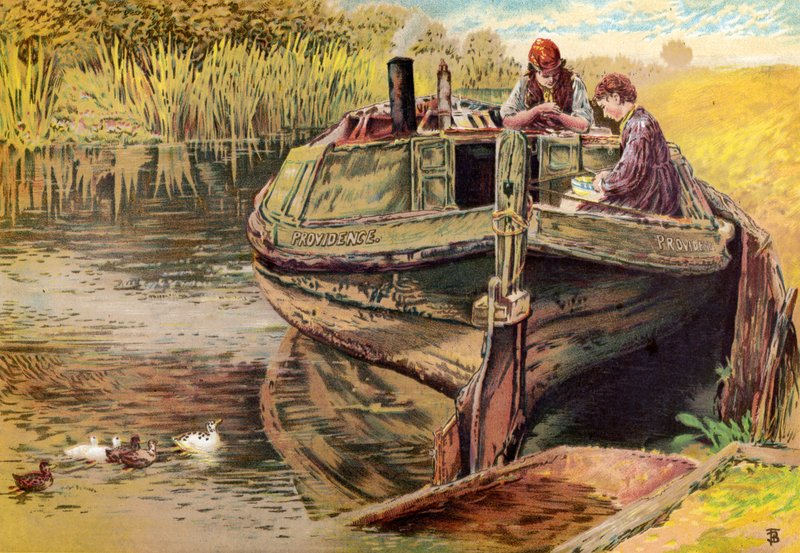 La chiatta della Provvidenza da Myles Birket Foster