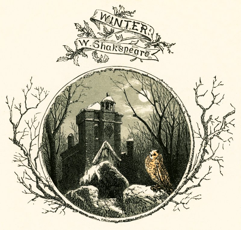 Inverno di William Shakespeare da Myles Birket Foster