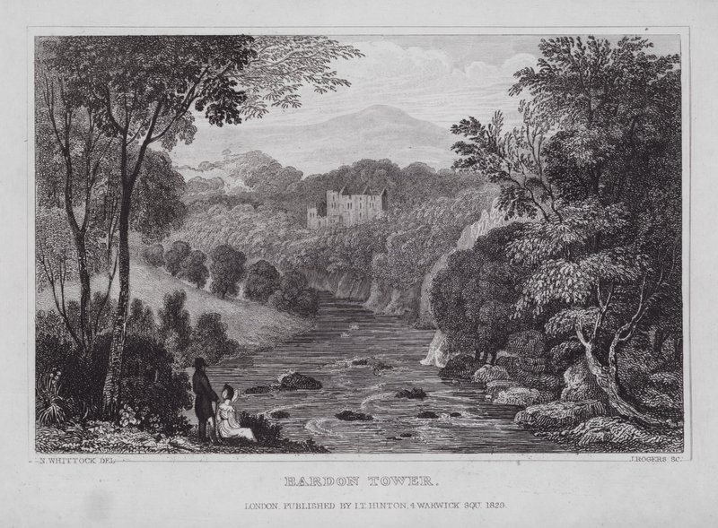 Torre di Bardon (incisione) da Nathaniel (after) Whittock
