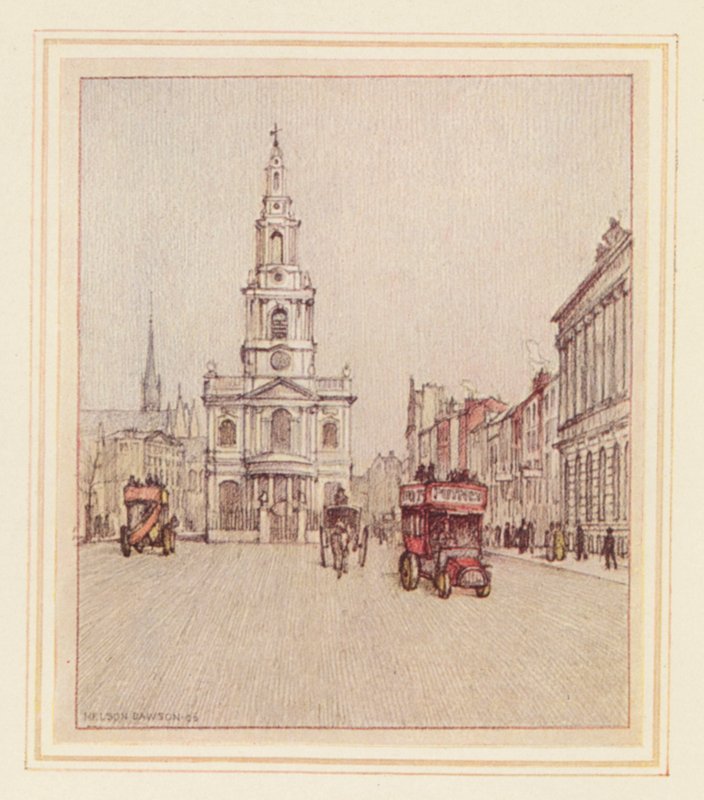 St Mary-le-Strand da Nelson Dawson