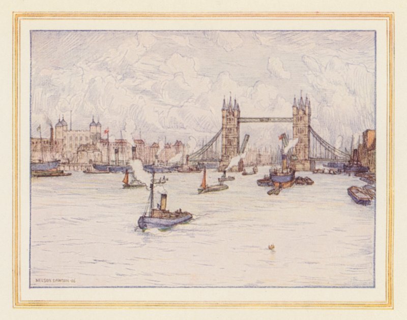 La Torre e il Tower Bridge da Nelson Dawson