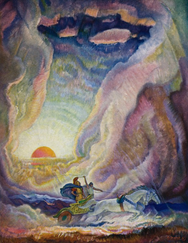 Odissea: Telemaco nel carro di Nestore da Newell Convers Wyeth