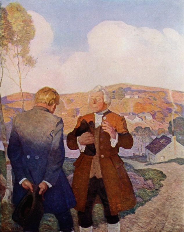 Illustrazione per Kidnapped di Robert Louis Stevenson da Newell Convers (after) Wyeth