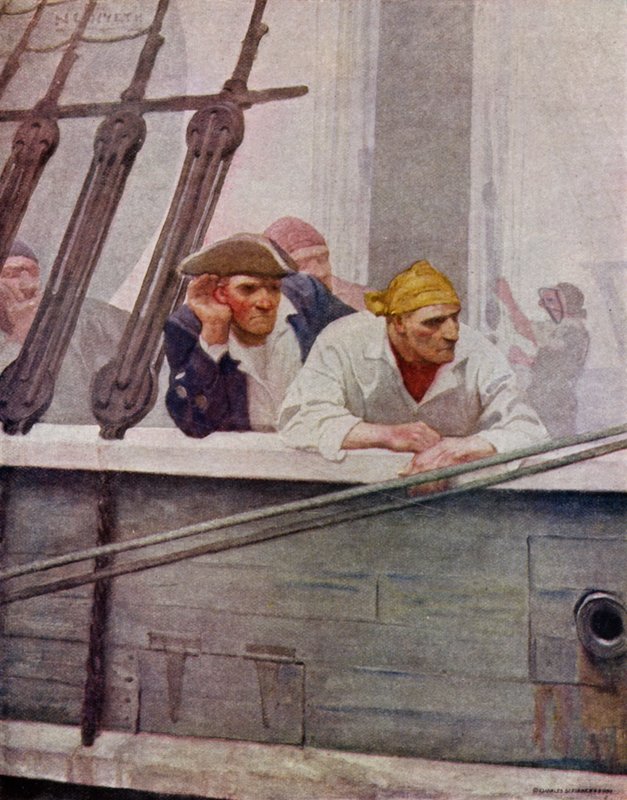 Illustrazione per Kidnapped di Robert Louis Stevenson da Newell Convers (after) Wyeth