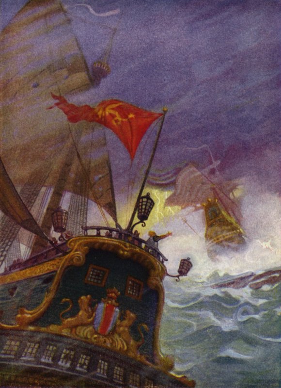 Illustrazione per Westward Ho! di Charles Kingsley da Newell Convers (after) Wyeth