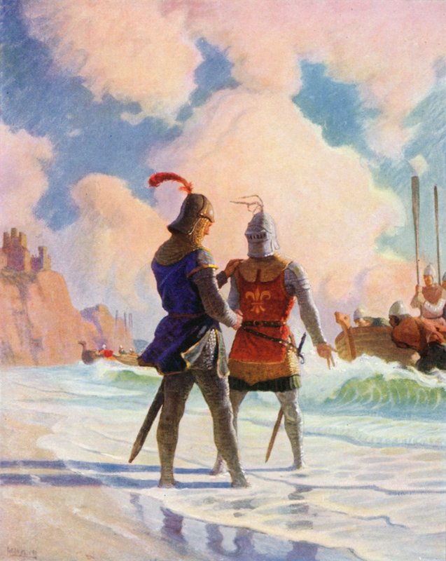 Bruce sulla Spiaggia da Newell Convers Wyeth