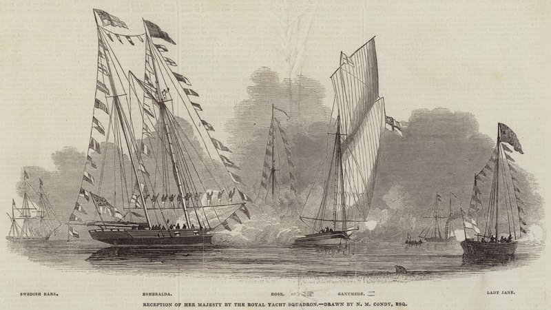 Ricevimento di Sua Maestà da parte del Royal Yacht Squadron da Nicholas Matthews Condy