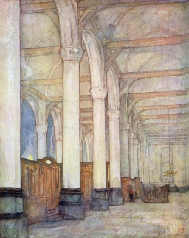 Interno di una chiesa, Monnickendam da Nico Jungman