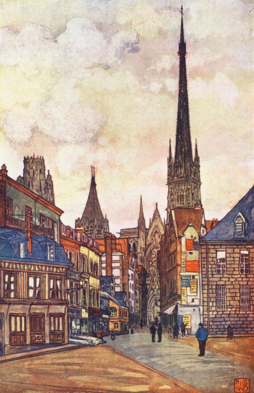Una strada a Rouen da Nico Jungmann