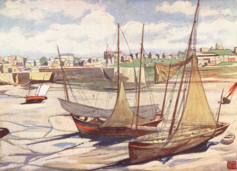Il porto a bassa marea, Granville da Nico Jungmann