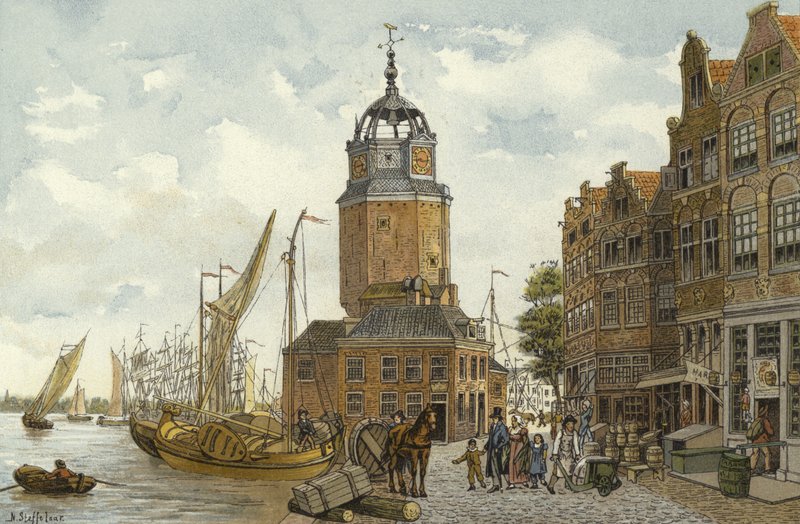 Torre Haringpakkerstoren, Amsterdam, XIX secolo da Nico Steffelaar