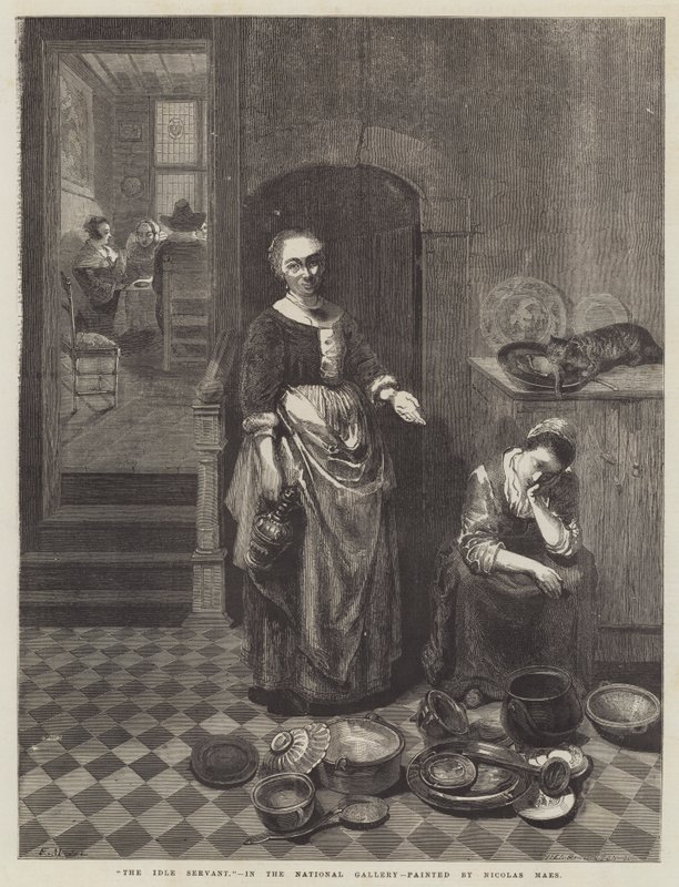 Il Servitore Pigro da Nicolaes Maes