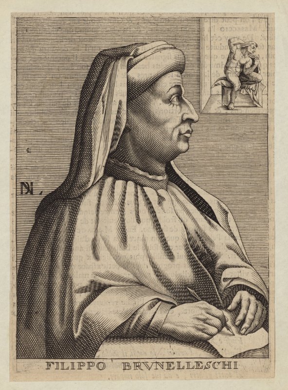 Filippo Brunelleschi, architetto e ingegnere italiano da Nicolas II de Larmessin