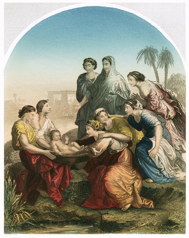 Il ritrovamento di Mosè da Nicolas Poussin