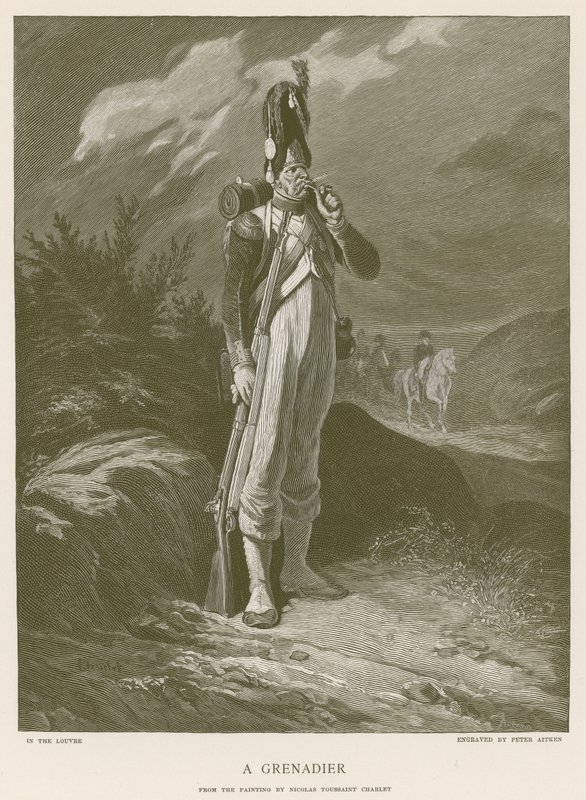 Un granatiere da Nicolas Toussaint Charlet