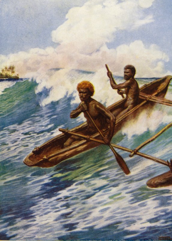 Una "canoa" con bilancieri da Norman Hardy