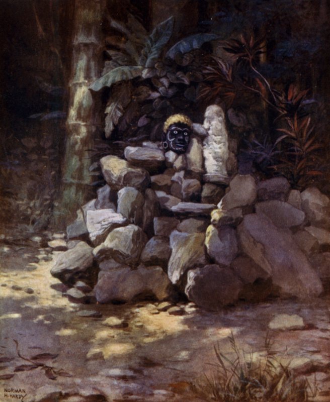 Un Santuario o Tomba di un Capo a Simbo, Isole Salomone da Norman Hardy