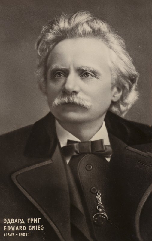 Edvard Grieg, compositore e pianista norvegese (1843-1907) da Norwegian Photographer