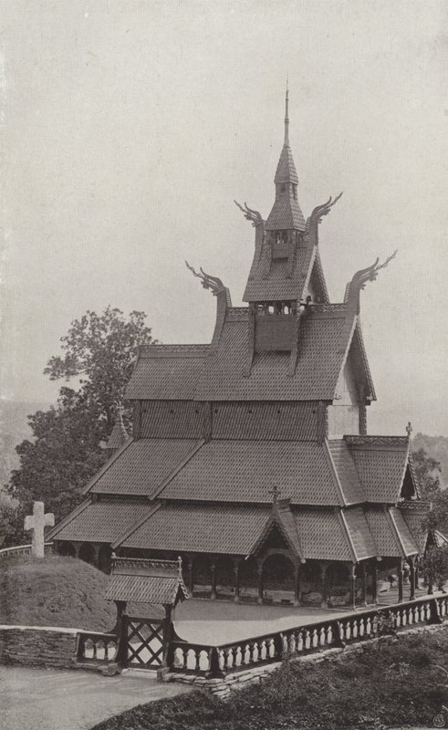 Chiesa di legno di Fortun da Norwegian Photographer