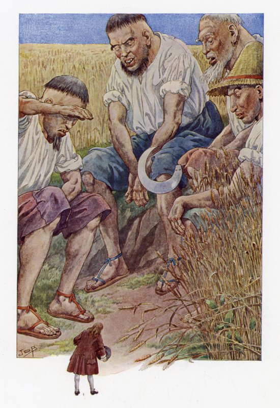 Illustrazione per I viaggi di Gulliver da Onfray de Breville Job