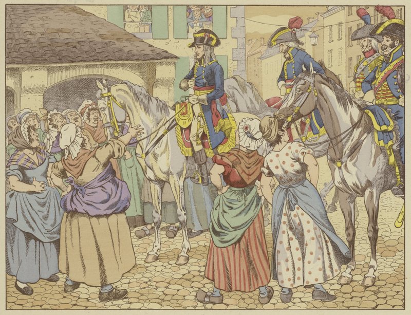 A Parigi nel 1795 durante una carestia, una pescivendola rimproverò Napoleone per essere ingrassato a spese del popolo. Sorridendo, rispose: Guardami e dimmi chi dei due è il più grasso? da Onfray de Breville Job
