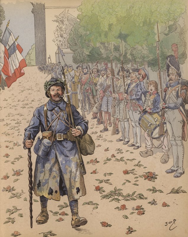 Il trionfo del Poilu da Onfray de Breville Job